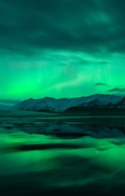 Aurora boreala in Laponia